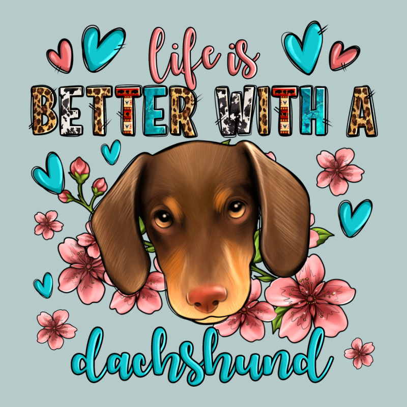 Life Is Better With A Dachshund Heavy Core Tee by Jasminsmagicworld | Teevron