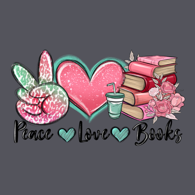 Peace Love Books Vintage Hoodie by MaliasSmallBusiness | Teevron