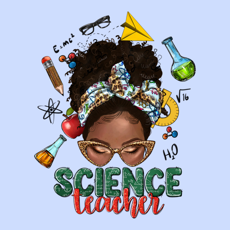 Science Teacher Afro Messy Bun Urban Heavy Tee by NancyCooperArtShop | Teevron