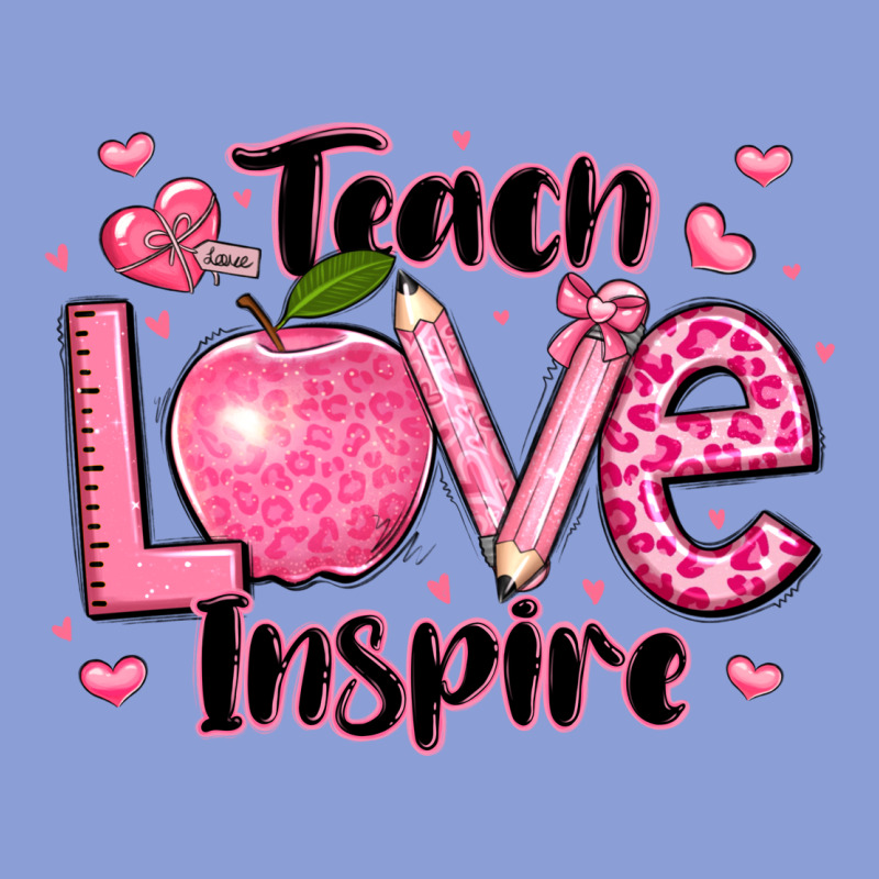 Teach Love Inspire Teacher Valentines Day Long Sleeve Tee by LillyAllenDesigns | Teevron