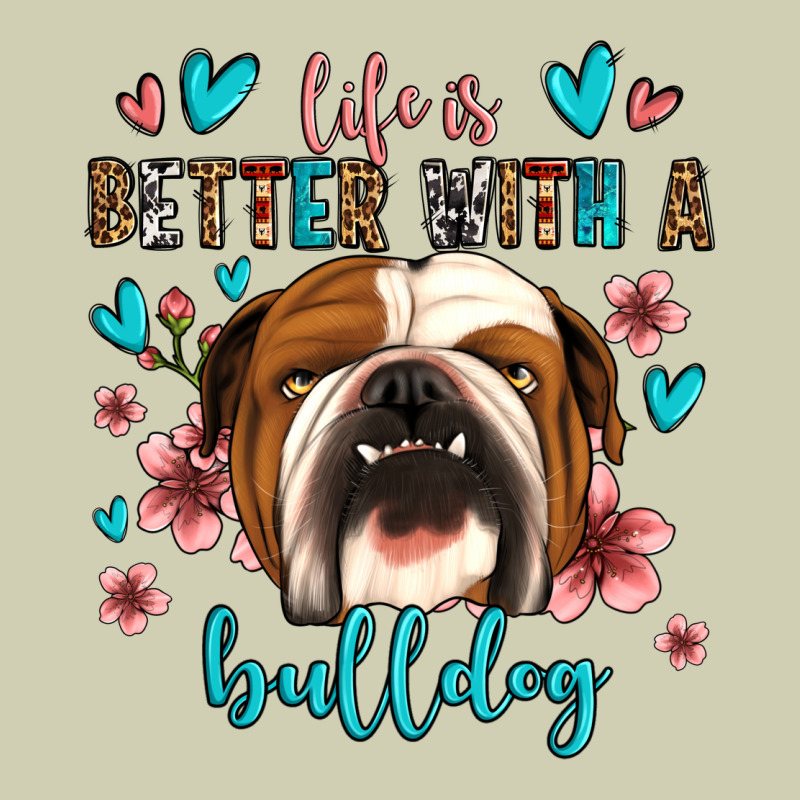 Life Is Better With A Bulldog Heavy Core Tee by Jasminsmagicworld | Teevron