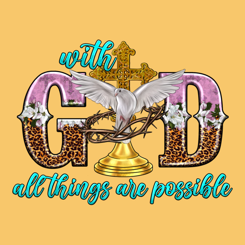 With God All Things Are Possible Vintage Hoodie by NancyCooperArtShop | Teevron