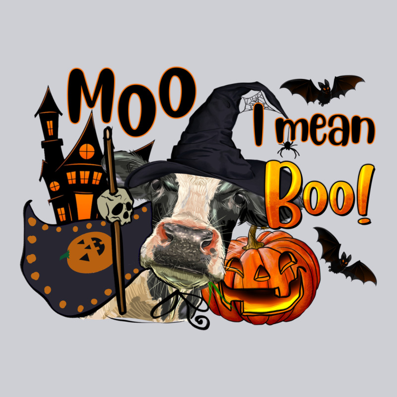 Moo I Mean Boo Holstein Cow Heavyweight Sweatshirt by LillyAllenDesigns | Teevron