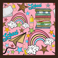 School With Rainbow Seamless Pattern Heavy Core Tee | Teevron