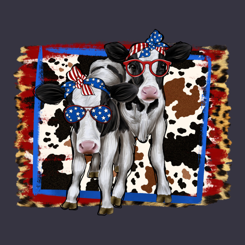 4th Of July Cows Holstein Cows Vintage Hoodie by Jasminsmagicworld | Teevron