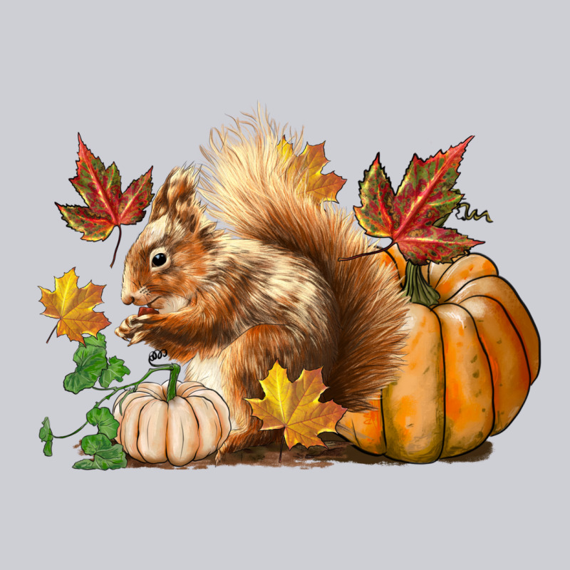 Fall Squirrel Heavyweight Sweatshirt by LillyAllenDesigns | Teevron
