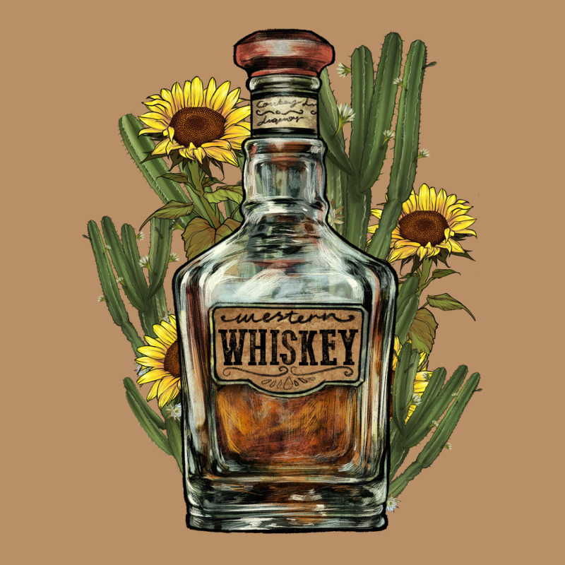 Western Whiskey Bottle Vintage Hoodie by NancyCooperArtShop | Teevron