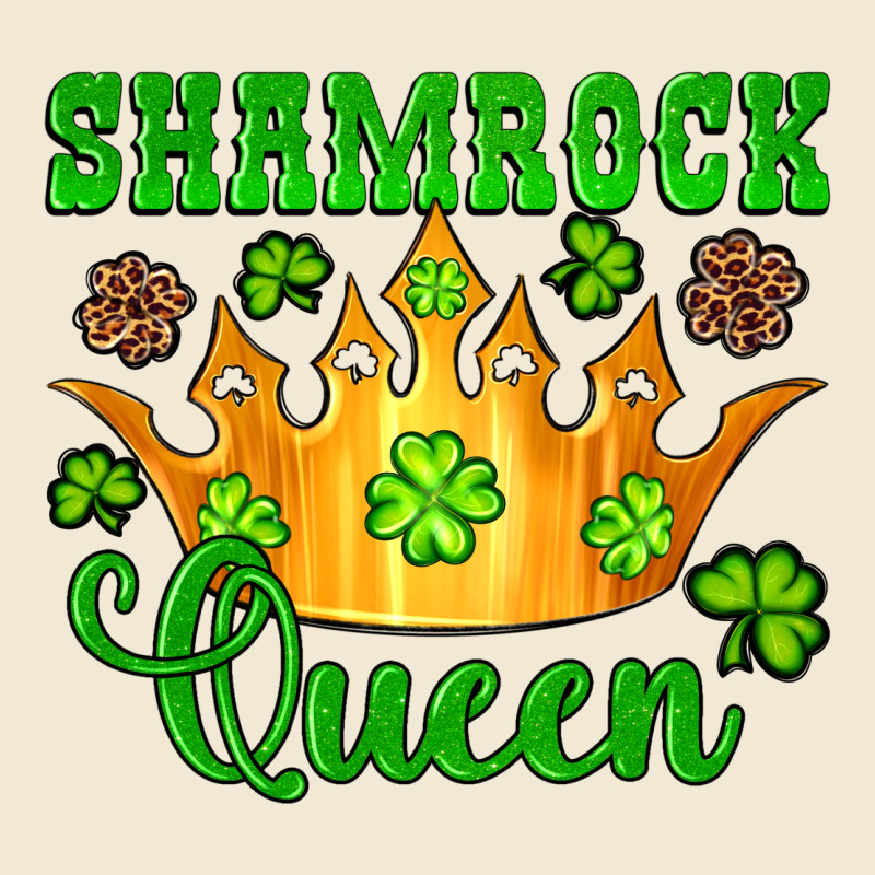 Shamrock Queen Crown Leopard Glitter Premium Tee by Artiststas | Teevron
