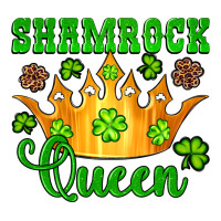 shamrock queen crown leopard glitter | Teevron