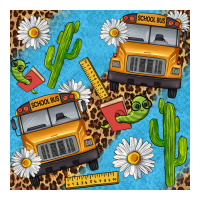school bus seamless pattern | Teevron
