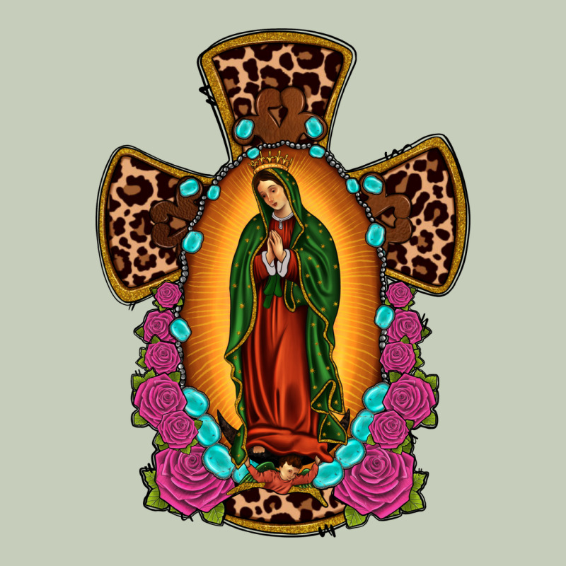 Our Lady Of Guadalupe Cross Ladies Tee by JahusDesignShop | Teevron