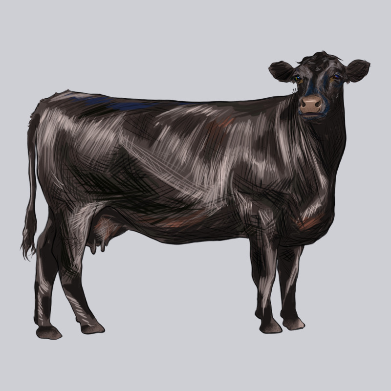 Black Angus Cow Heavyweight Sweatshirt by LillyAllenDesigns | Teevron