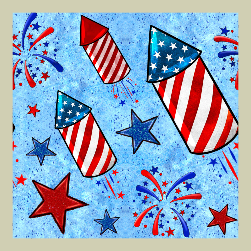 4th Of July Firecracker And Star Seamless  Pattern Heavy Core Tee by BundleAndBundleShop | Teevron