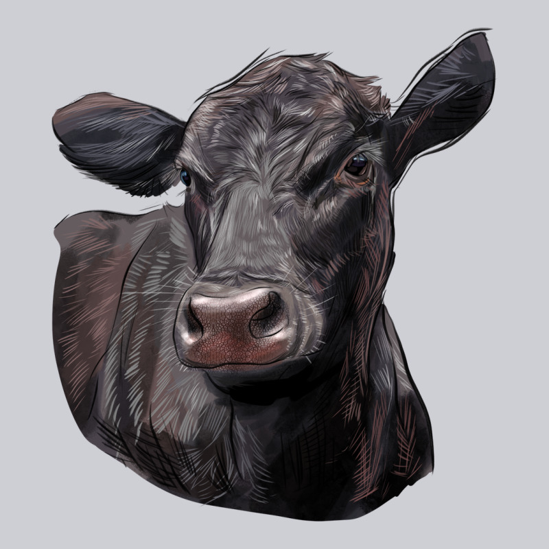 Black Angus Cow Illustrations Heavyweight Sweatshirt by LillyAllenDesigns | Teevron