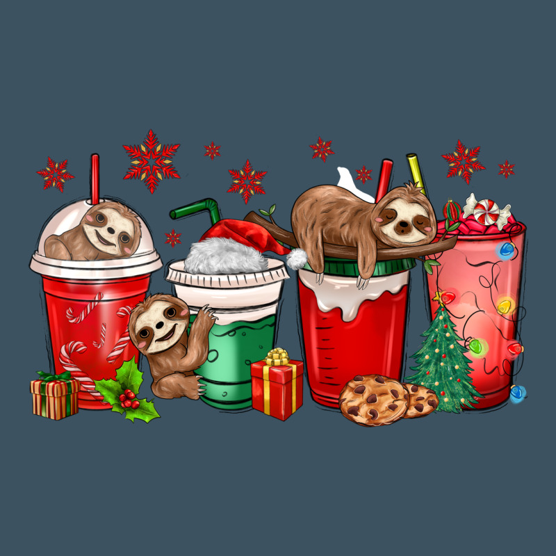 Christmas Sloth Coffee Cups Urban Heavy Tee by MaliasSmallBusiness | Teevron