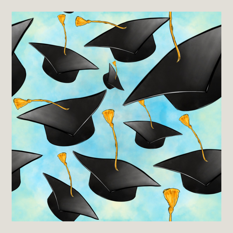 Graduation Cap Seamless Pattern Heavy Core Tee by BundleAndBundleShop | Teevron