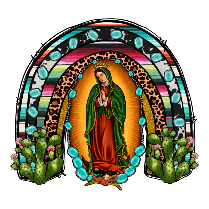 Our Lady Of Guadalupe Rainbow Ladies Tee by JahusDesignShop | Teevron