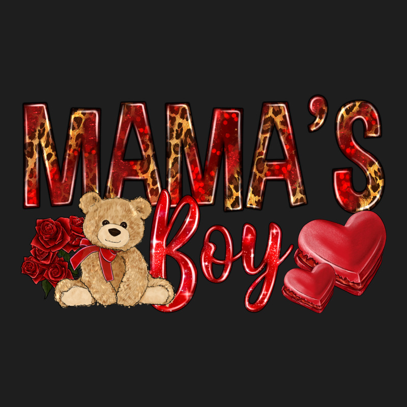 Mamas Boy With Leopard Mother's Day Heavyweight Hoodie by HowdyJamesFarm | Teevron