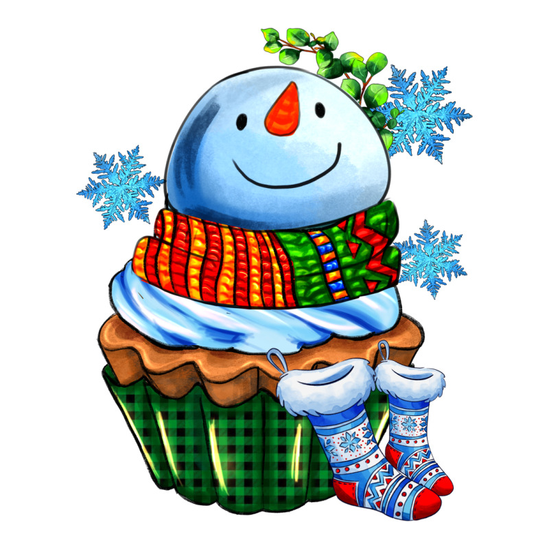 Snowman Cupcake Ladies Tee by AdoDesignShop | Teevron