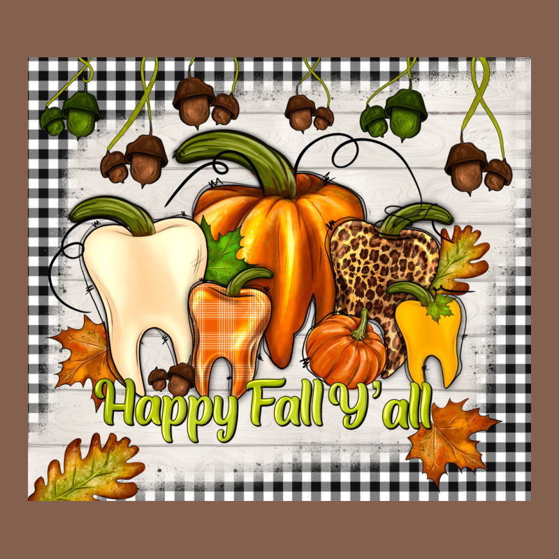 Happy Fall Y'all Teeth Zipper Hoodie by TumblerDesignByShophia | Teevron