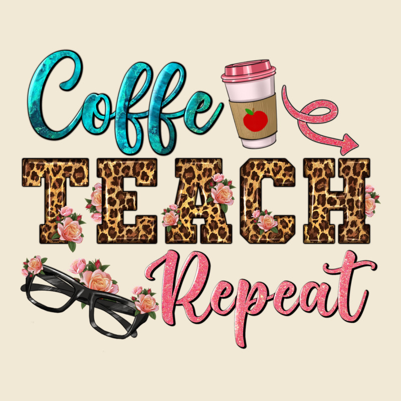 Coffee Teach Repeat Ladies Tee by BundleAndBundleShop | Teevron