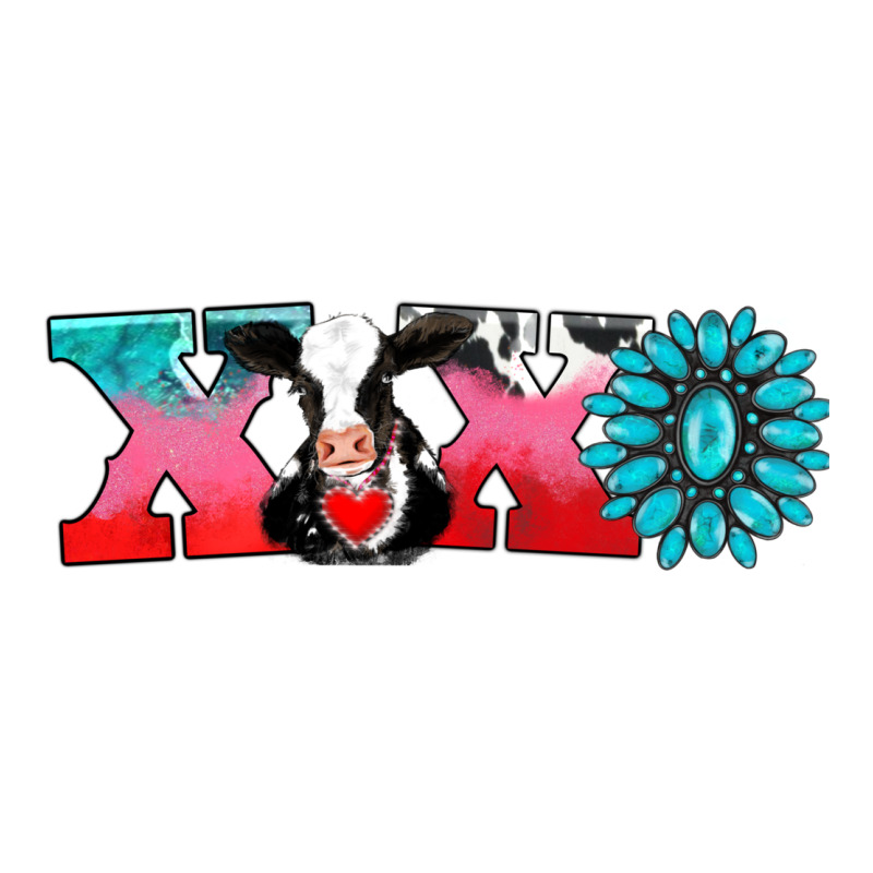 Xoxo With Cow Premium Tee by AdoDesignShop | Teevron
