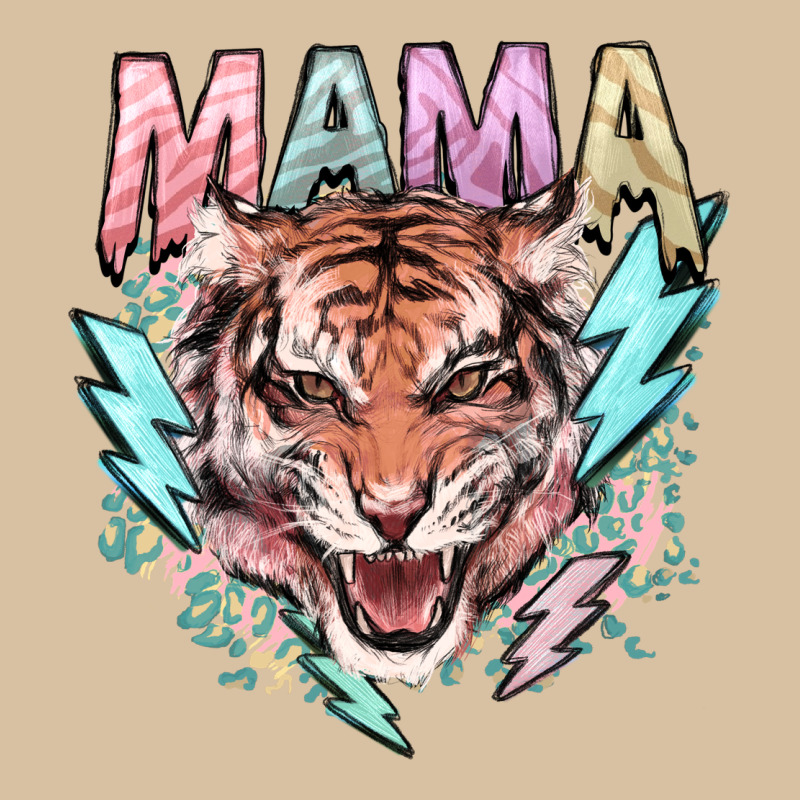 Mama Tiger Lightning Bolt Heavyweight Hoodie by HowdyJamesFarm | Teevron