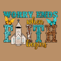 Worry Ends When Faith Begins Vintage Hoodie | Teevron