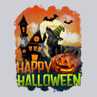 Happy Halloween With Black Cat Heavyweight Sweatshirt | Teevron