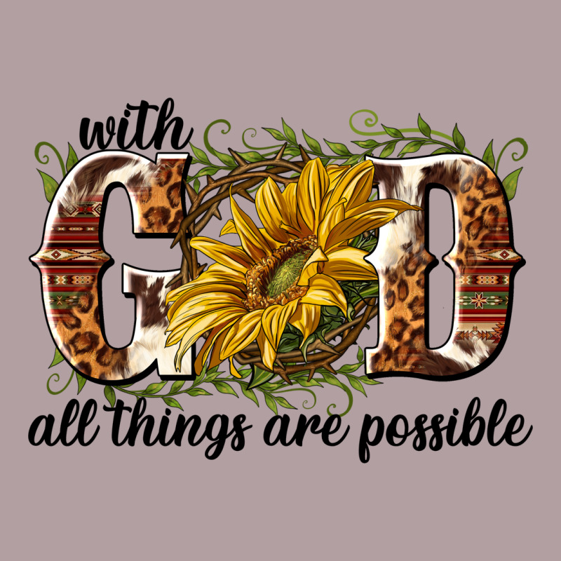 With God All Things Are Possible Vintage Hoodie by NancyCooperArtShop | Teevron