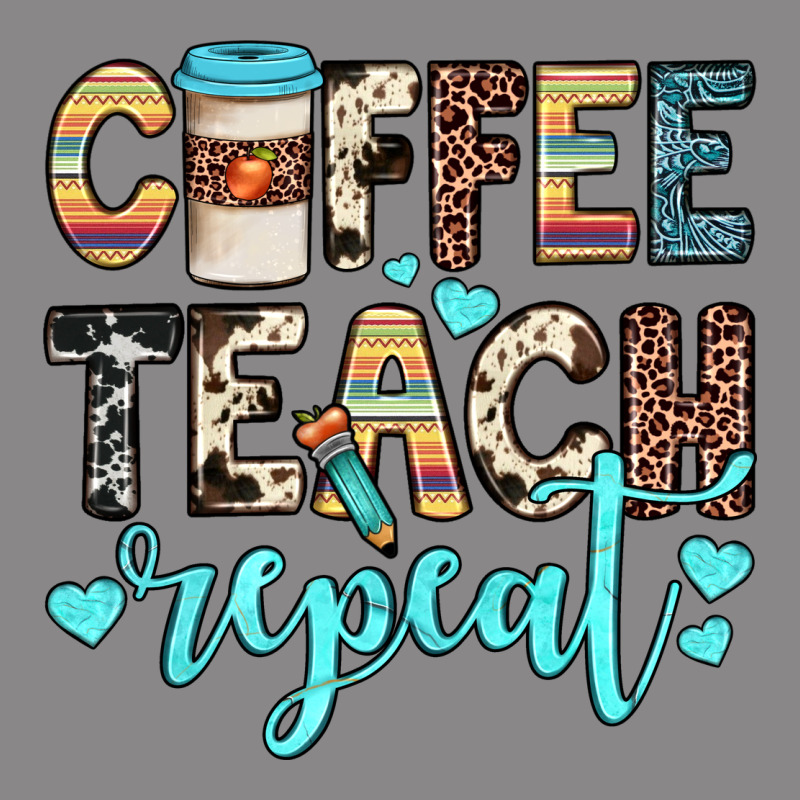 Coffee Teach Repeat Vintage Tee by JahusDesignShop | Teevron