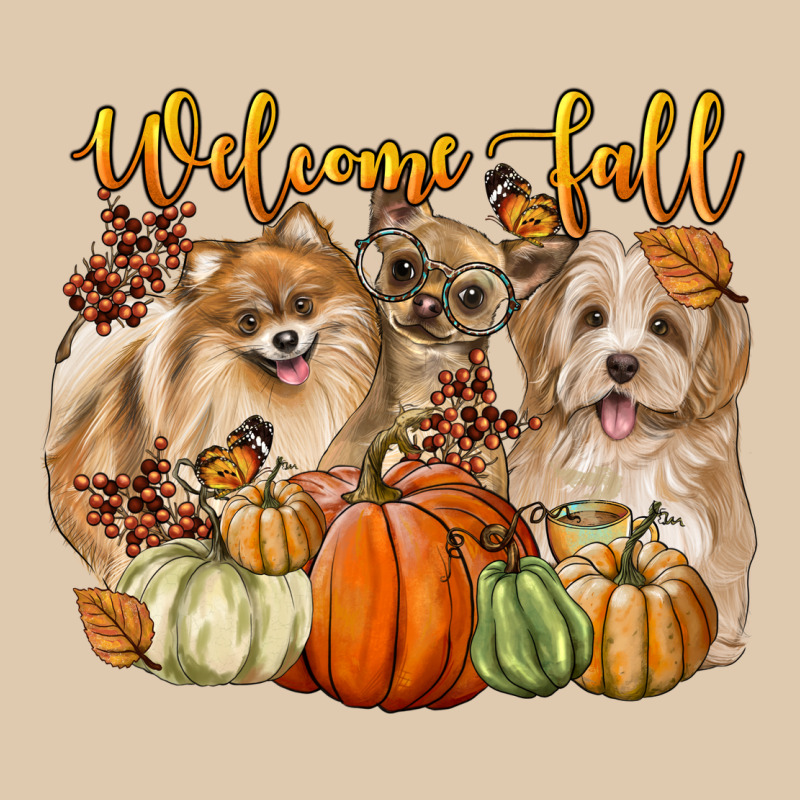 Welcome Fall With Dogs Heavyweight Sweatshirt by LillyAllenDesigns | Teevron
