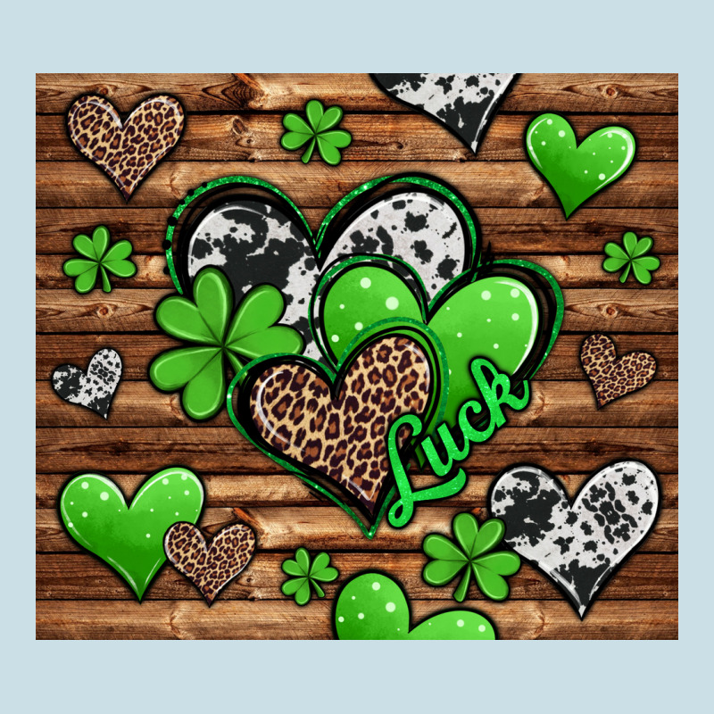 St Patricks Day Hearts Ladies Tee by Jasminsmagicworld | Teevron