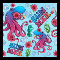 Summer And Octopus Seamless Pattern Heavy Core Tee | Teevron