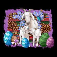 Goat Family Eggs Flowers Leopard Serape Glitter Premium Tee | Teevron