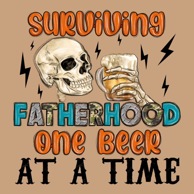Surviving Fatherhood One Beer At A Time Vintage Tee by MaliasSmallBusiness | Teevron