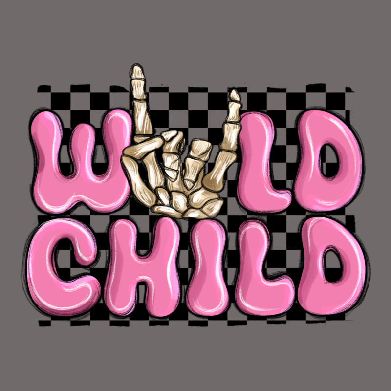 Wild Child Pink Skeleton Urban Heavy Tee by MaliasSmallBusiness | Teevron
