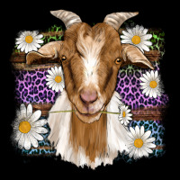 Easter Goat Daisys Leopard Wooden Premium Tee | Teevron
