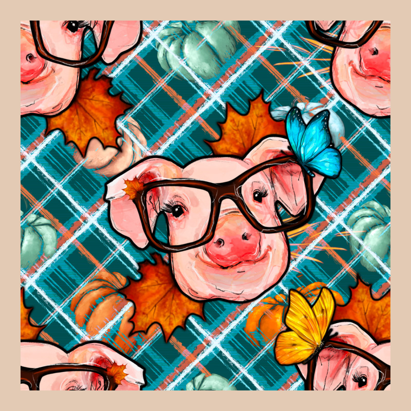 Fall Pig Seamless Pattern Urban Hoodie by BundleAndBundleShop | Teevron