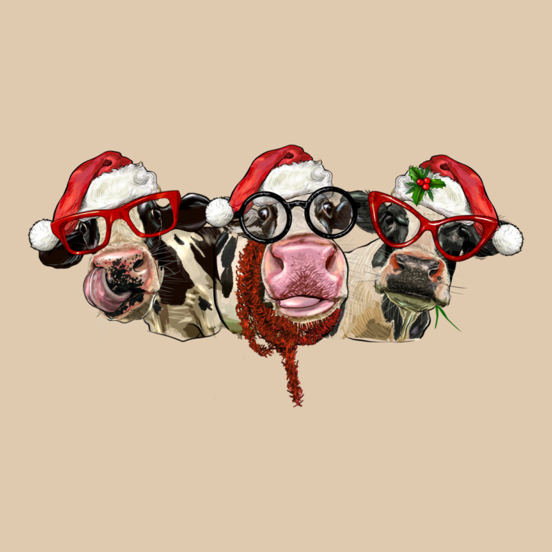 Christmas Holstein Cows Heavyweight Sweatshirt by LillyAllenDesigns | Teevron