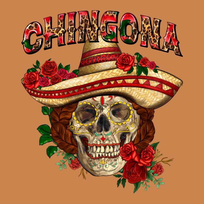Chingona With Roses Mexico Heavyweight Hoodie by HowdyJamesFarm | Teevron