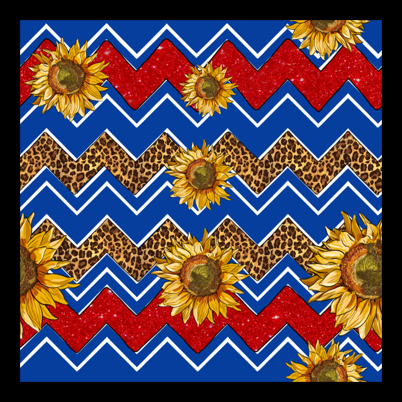 4th Of July Sunflower Seamless  Pattern Ladies Tee by BundleAndBundleShop | Teevron