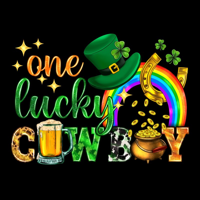 One Lucky Cowboy St. Patricks Day Premium Sweatshirt by HowdyJamesFarm | Teevron