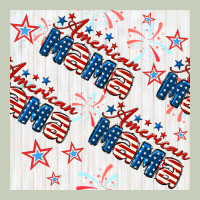 American Mama Seamless Pattern Ladies Tee | Teevron