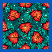 Fall Leaves Seamless Pattern Urban Hoodie | Teevron