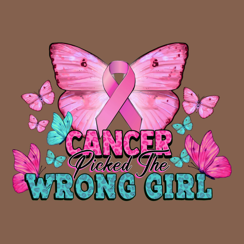 Cancer Picked The Wrong Girl Cancer Awareness Zipper Hoodie by HowdyJamesFarm | Teevron
