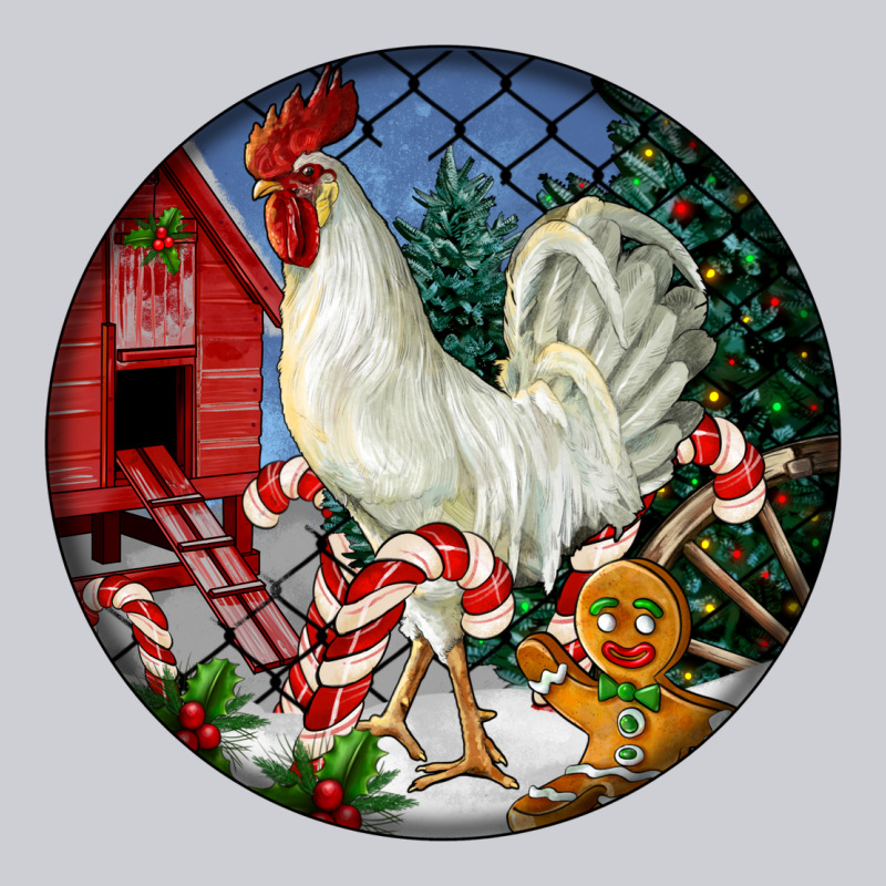 Leghorn Rooster Christmas Ornament Heavyweight Sweatshirt by LillyAllenDesigns | Teevron