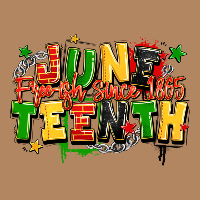 Juneteenth Free Ish Since 1865 Long Sleeve Tee by LillyAllenDesigns | Teevron