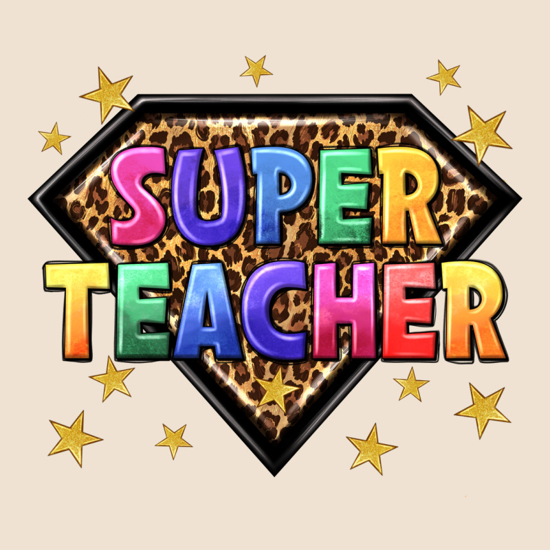 Super Teacher With Leopard Urban Heavy Tee by NancyCooperArtShop | Teevron