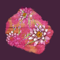 V.d  Lavender And Lotus Patches Premium Tee | Teevron